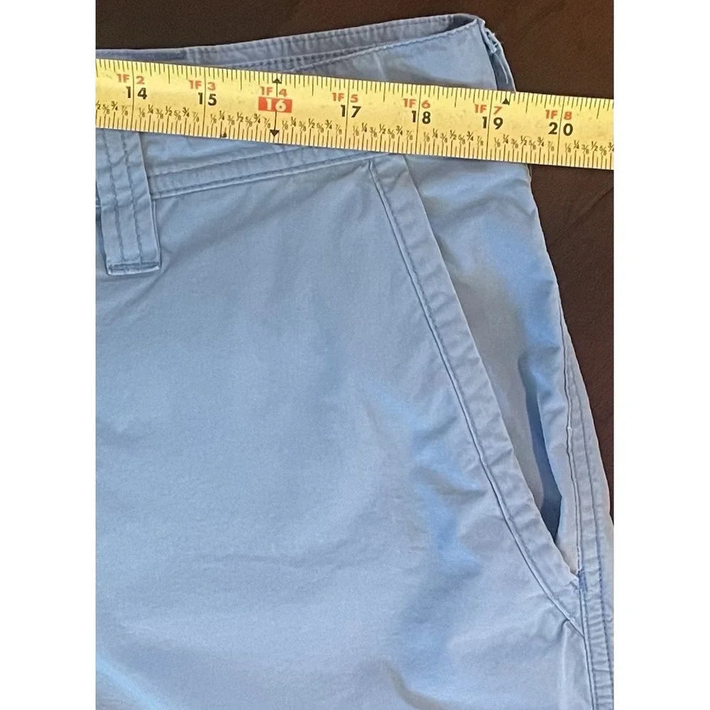 Columbia Shorts Mens 38 Light Blue Flat Front 9
